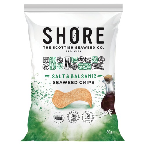 Shore Salt & Balsamic Seaweed Chips   80g