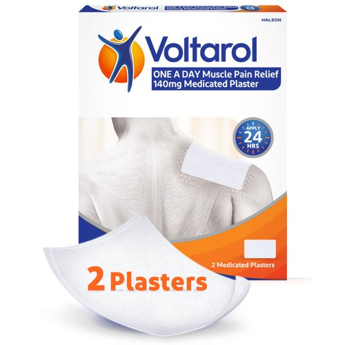 Voltarol Muscle Pain Relief Medicated Plasters 2 Plasters
