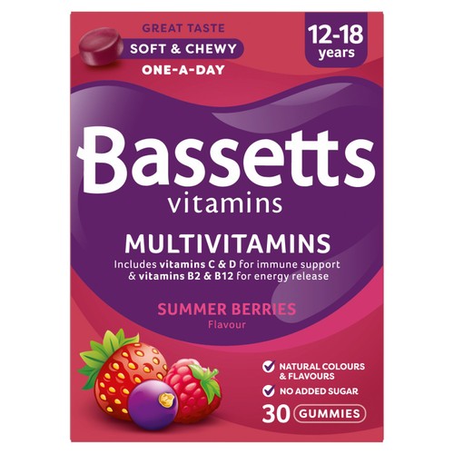 Bassetts 12-18 Multivitamins Summer Berries 30 Gummies