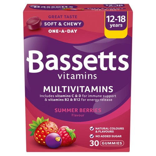 Bassetts 12-18 Multivitamins Summer Berries 30 Gummies thumbnail 2
