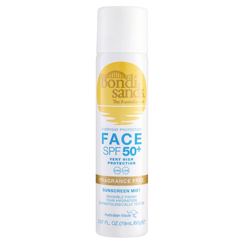 Bondi Sands SPF 50+ Fragrance Free Face Mist 60ml