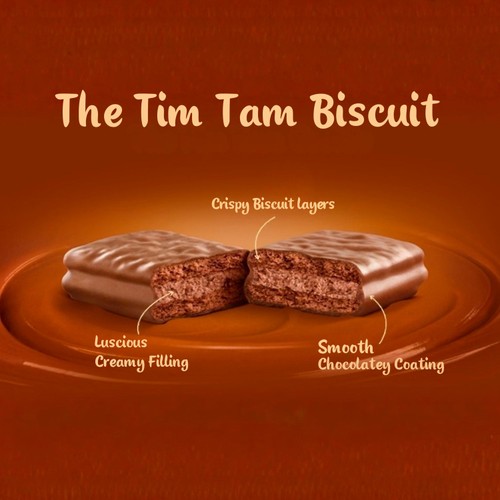 Arnotts Tim Tam Milk Chocolatey Biscuits Original 9 Pack thumbnail 2