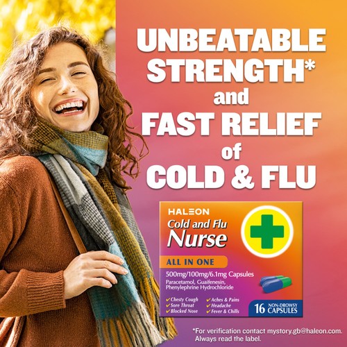 Haleon Cold & Flu Nurse  All In One Capsules    16 pack thumbnail 2