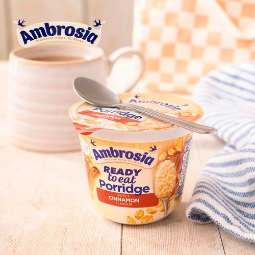 Ambrosia Ready to Eat Porridge Oat Cereal Pot Cinnamon 210g thumbnail 6