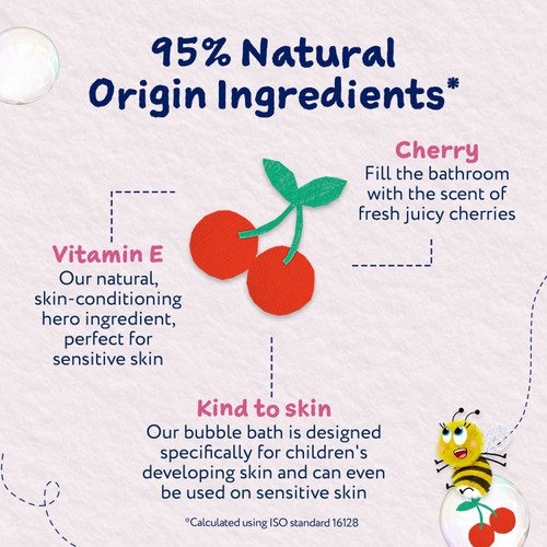 Childs Farm Bubble Bath Cherry   250ml thumbnail 2