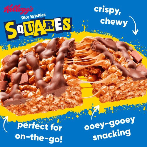 Kellogg's Rice Krispies Squares Caramel & Chocolate   8 x 36g thumbnail 2