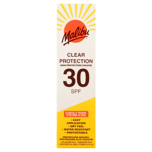 Malibu Clear Protection Spray Pump SPF 30   250ml