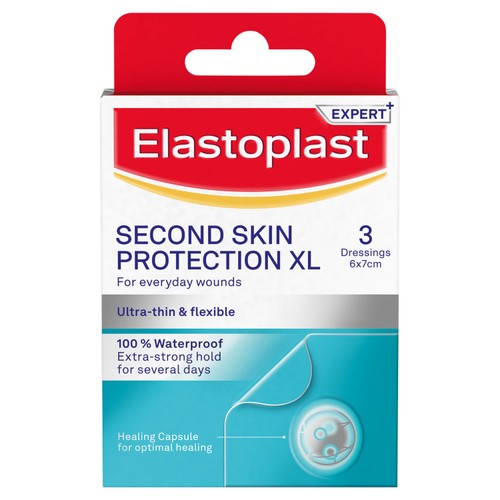 Elastoplast Second Skin Protection Faster Healing XL Dressings 3 Pack