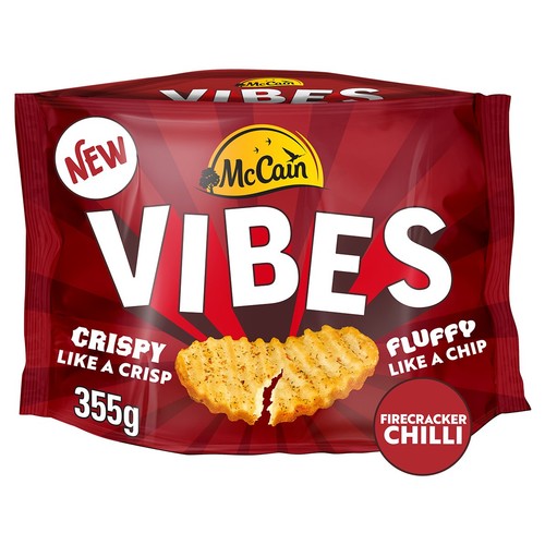 McCain Vibes Firecracker Chilli Hot Potato Snack    355g
