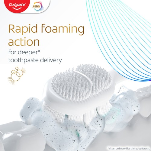 Colgate Total Foaming Clean Soft Manual Toothbrush thumbnail 4