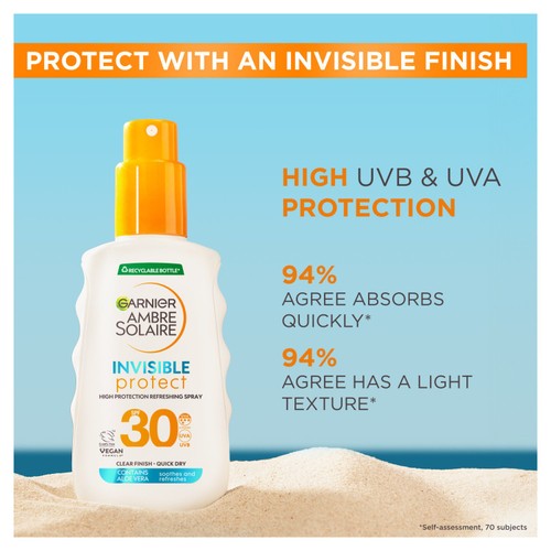 Ambre Solaire Invisible Protect Spray SPF 30   150ml thumbnail 3