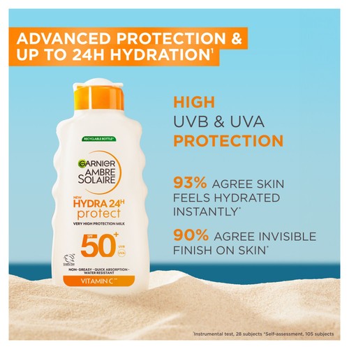 Ambre Solaire Hydra Protect Milk SPF 50+ 175ml thumbnail 3