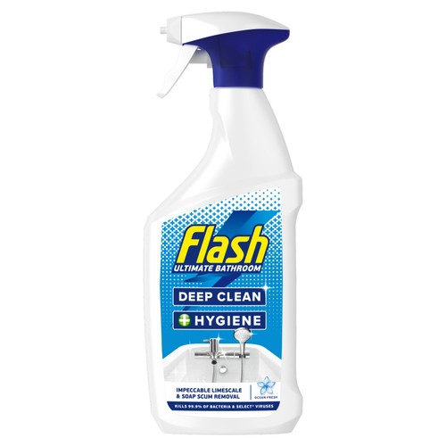 Flash 3 In 1 Anti Bacterial Bathroom Spray    800ml