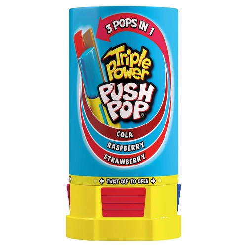 Push Pop Triple Power Push Pop Candy   34g 