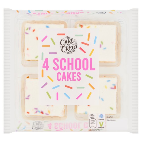 Cake Crew School Cakes 4 Pack