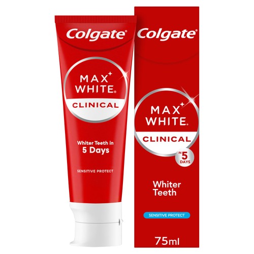 Colgate Max White Clinical Sensitive Protect Teeth Whitening Toothpaste