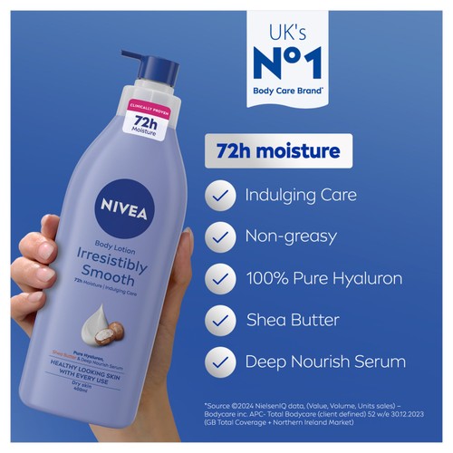 NIVEA Irresistibly Smooth Body Lotion  400ml thumbnail 2