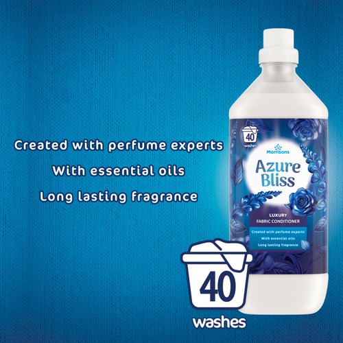 Morrisons Azure Bliss Luxury Fabric Conditioner 1L thumbnail 2