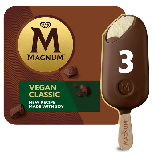 Magnum Collection Classic Vegan Ice Cream Sticks 3x90ml