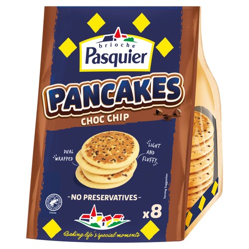 Brioche Pasquier Chocolate Chip Pancakes   8 pack