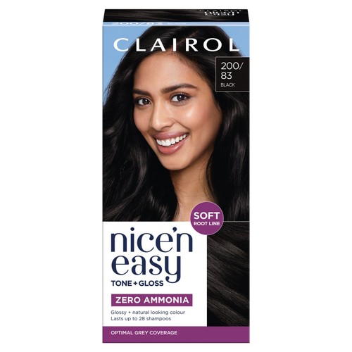 Clairol Nice'N Easy Tone+Gloss Semi Permanent Hair Dye - 200/83 Black
