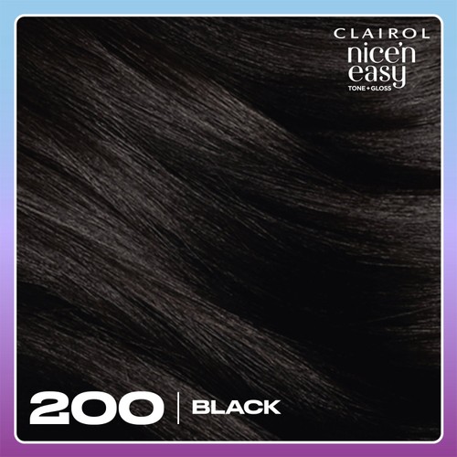 Clairol Nice'N Easy Tone+Gloss Semi Permanent Hair Dye - 200/83 Black thumbnail 2