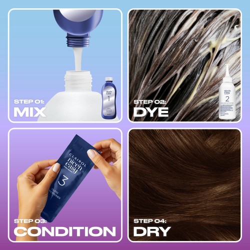 Clairol Nice'n Easy Tone+Gloss Semi Permanent Hair Dye 500/765 Medium Brown thumbnail 3