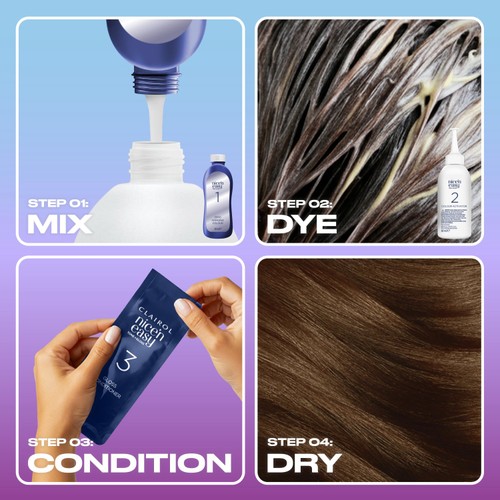 Clairol Nice'n Easy Tone+Gloss Semi Permanent Hair Dye Medium Golden Brown thumbnail 3
