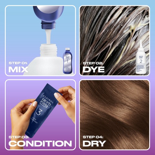 Clairol Nice'N Easy Tone+Gloss Semi Permanent Hair Dye 600/755 Light Brown thumbnail 3
