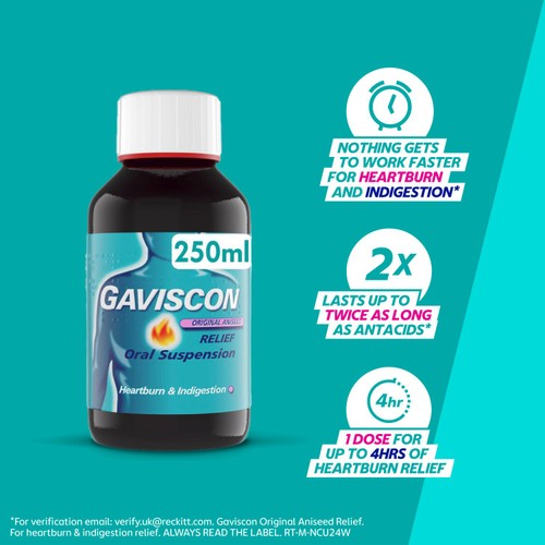 Gaviscon Liquid Original Aniseed thumbnail 4