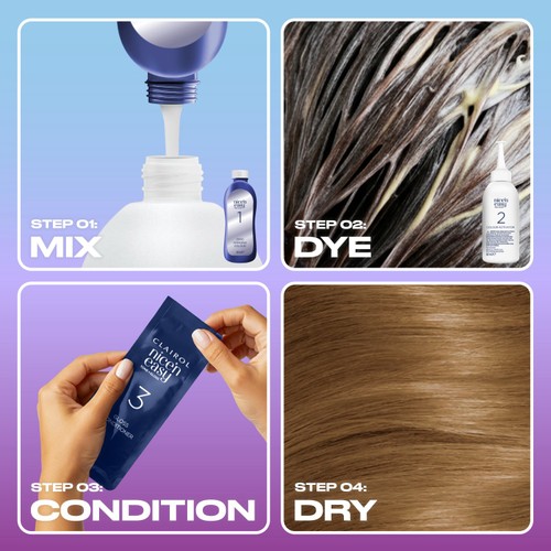 Clairol Nice'N Easy Tone+Gloss Semi Permanent Hair Dye Medium Ash Blonde thumbnail 3