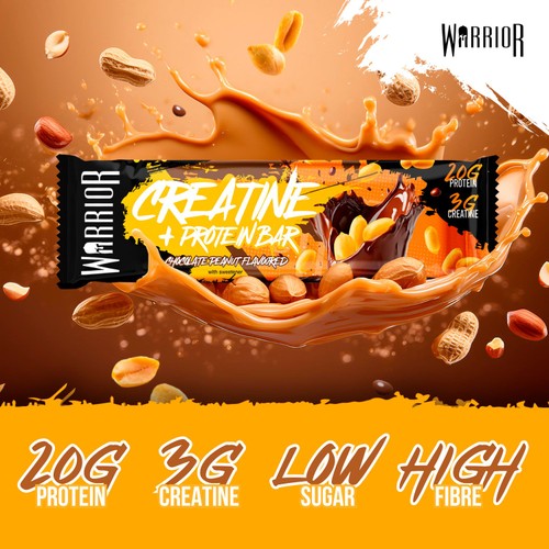 Warrior Creatine Bar Chocolate Peanut 75g thumbnail 4