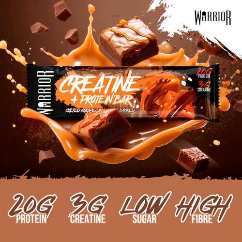 Warrior Creatine Bar Salted Caramel Brownie 75g thumbnail 3