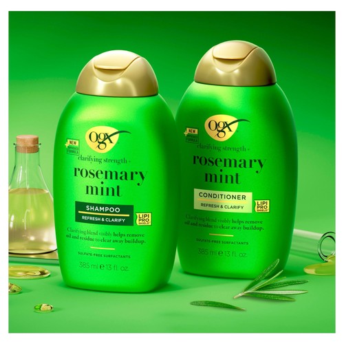 Ogx Rosemary & Mint Shampoo 385ml thumbnail 5
