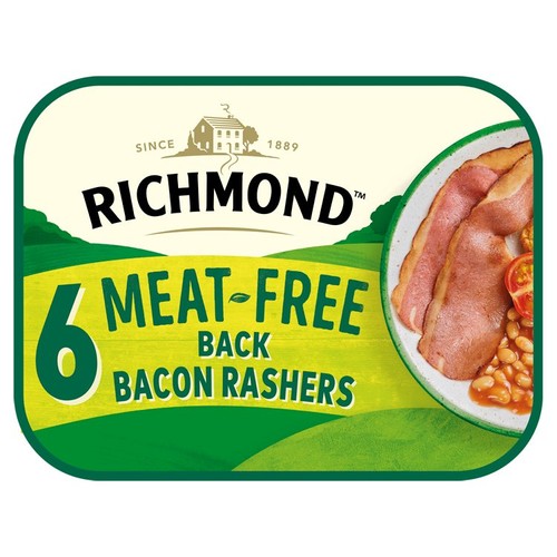 Richmond Vegan & Vegetarian Meat Free 6 Back Bacon Rashers 120g