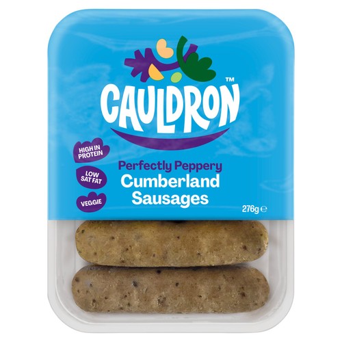 Cauldron Cumberland Vegetarian Sausages x 6 276g thumbnail 2