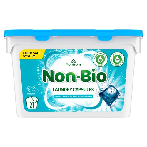 Morrisons Non Bio Laundry Capsules 21 Pack