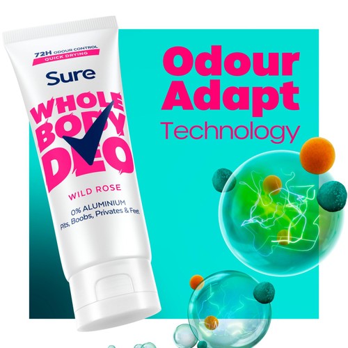 Sure Women Wild Rose Whole Body Deodorant Cream 72h Odour Control   75ml thumbnail 4