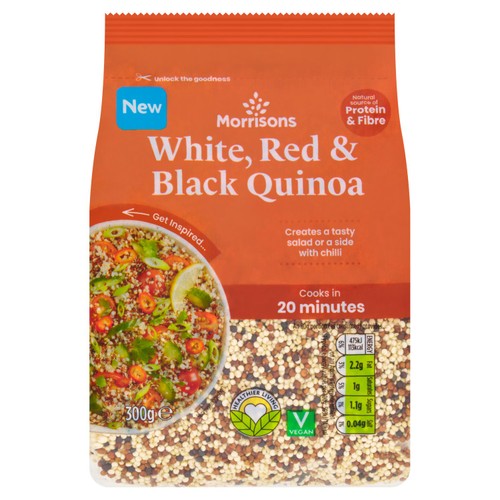 Morrisons White, Red & Black Quinoa 300g