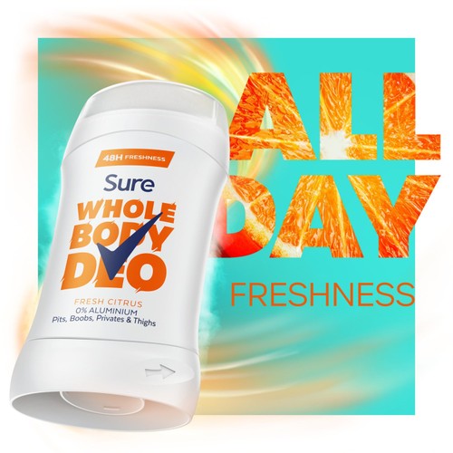Sure Women Fresh Citrus Whole Body Deodorant Stick 48h Odour Control   50ml thumbnail 3
