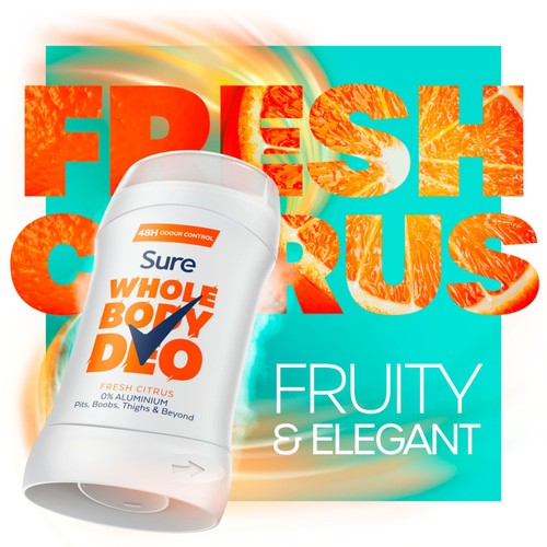 Sure Women Fresh Citrus Whole Body Deodorant Stick 48h Odour Control   50ml thumbnail 7