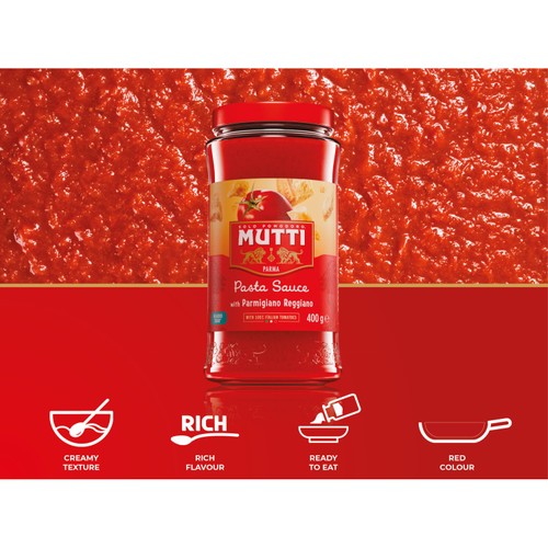 Mutti Tomato Pasta Sauce with Parmigiano Reggiano 400g thumbnail 3