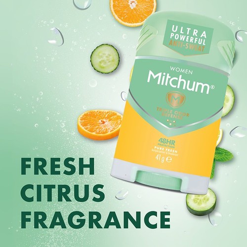 Mitchum 48hr Pure Fresh Deodorant Stick   41g thumbnail 5