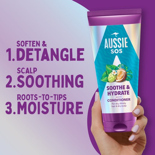 Aussie Soothe & Hydrate Conditioner 200ml thumbnail 3
