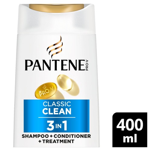 Pantene Classic Clean 3 in 1 Pro-V Shampoo 400ml