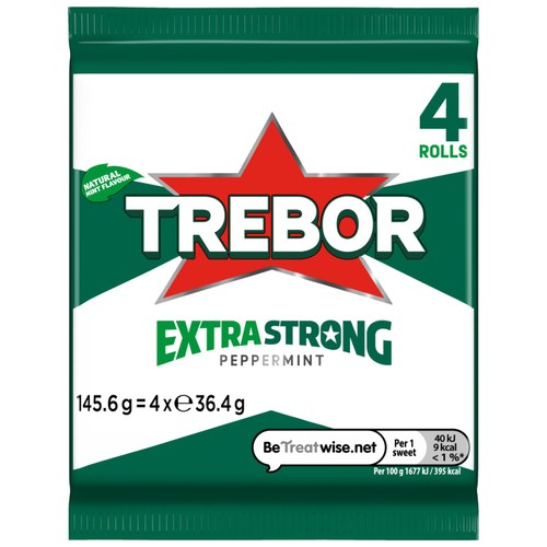 Trebor Extra Strong Peppermint 4 Rolls  thumbnail 2