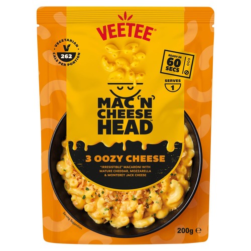 Veetee Mac 'N' Cheese Head 3 Oozy Cheese 200g