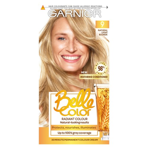 Garnier Belle Colour 9 Natural Light Blonde Permanent Hair Dye