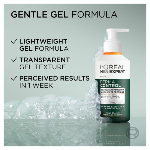 L'Oreal Men Expert Derma Control Cleanser 260ml thumbnail 2