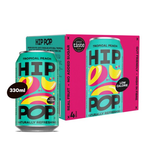 Hip Pop Tropical Peach Soda 